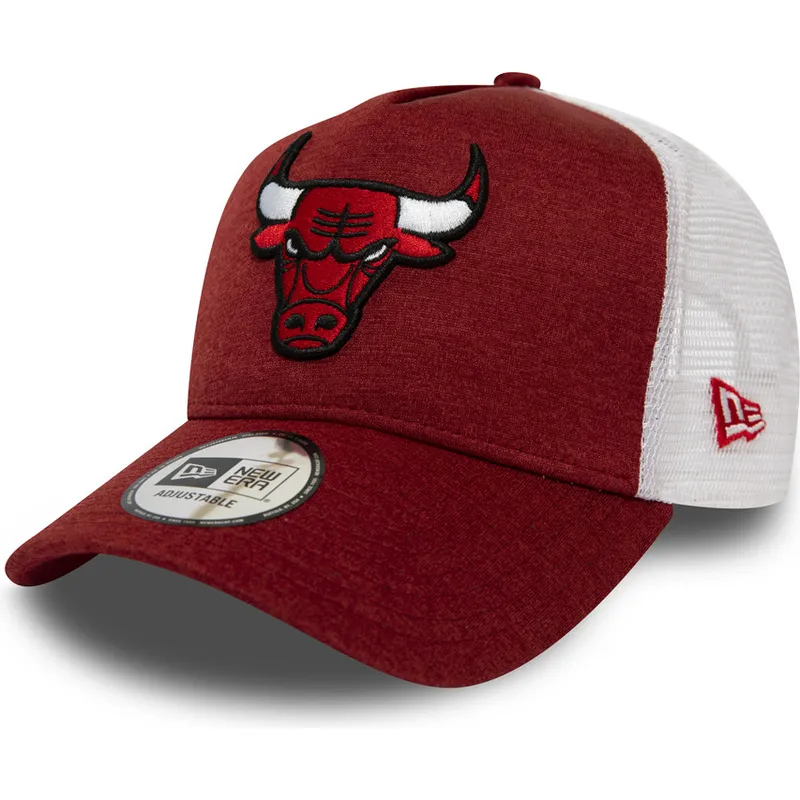 kasketter-buet-rod-justerbar-rem-trucker-shadow-tech-a-frame-fra-chicago-bulls-nba-af-new-era