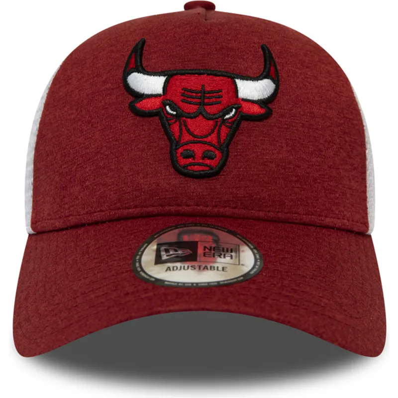 kasketter-buet-rod-justerbar-rem-trucker-shadow-tech-a-frame-fra-chicago-bulls-nba-af-new-era