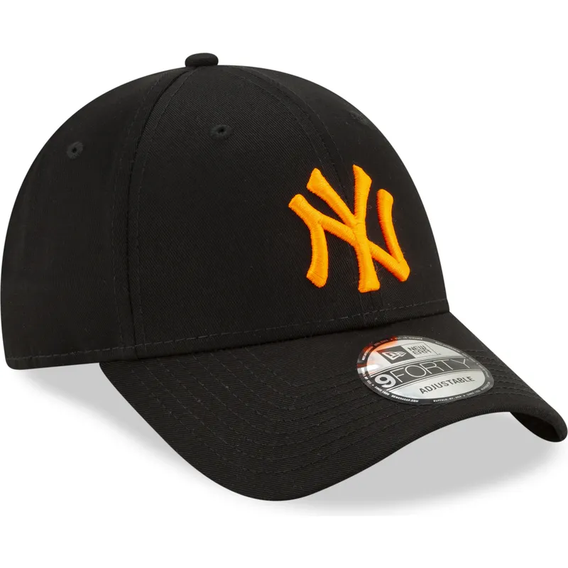 kasketter-buet-sort-justerbar-rem-9forty-league-essential-neon-fra-new-york-yankees-mlb-af-new-era