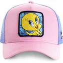 gorra-trucker-rosa-og-bla-piolin-twe1-looney-tunes-fra-capslab