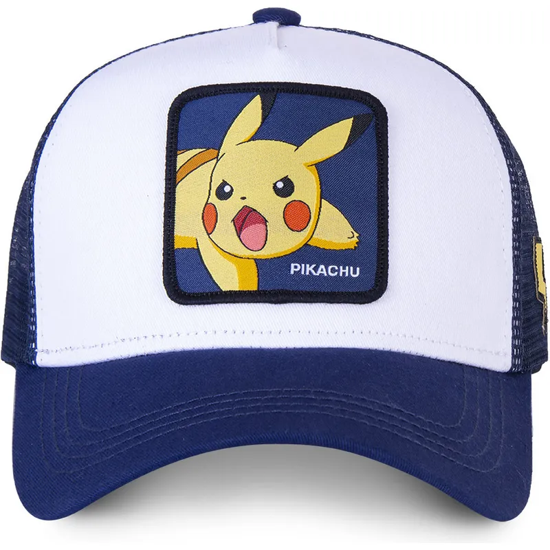 hvid-og-bla-trucker-kasket-pikachu-pik8-pokemon-fra-capslab