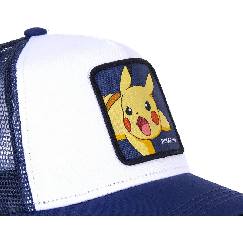 hvid-og-bla-trucker-kasket-pikachu-pik8-pokemon-fra-capslab