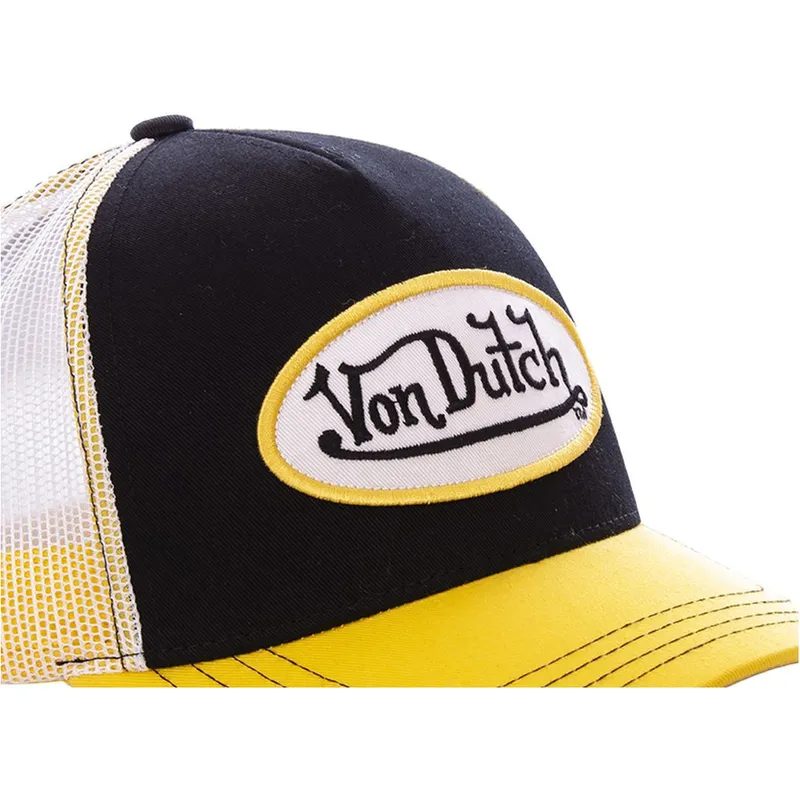 von-dutch-col-bla-sort-og-gul-trucker-kasket