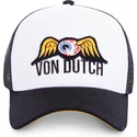 hvid-og-sort-trucker-kasket-eyepat1-fra-von-dutch