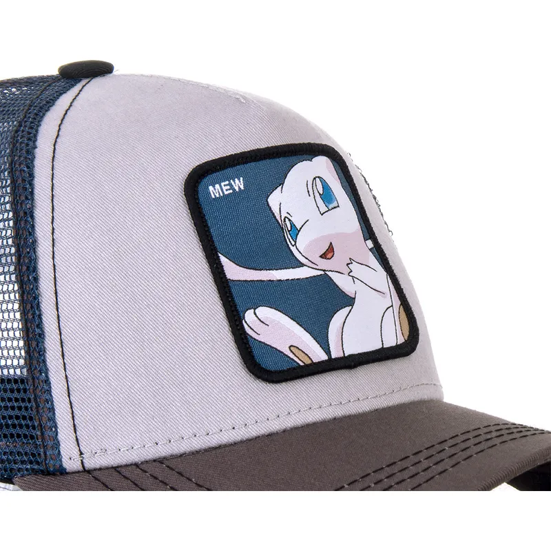kasketter-buet-gra-snapback-mew-pokemon-af-capslab