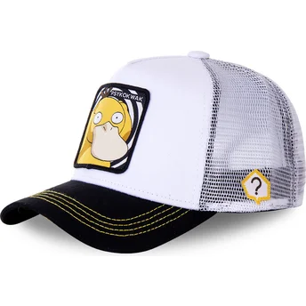 gorra-trucker-hvid-og-sort-psyduck-psy3-pokemon-fra-capslab