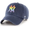 kasketter-buet-marinebla-justerbar-rem-fra-new-york-yankees-mlb-af-47-brand