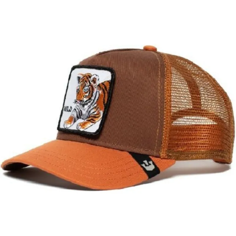 brun-trucker-kasket-til-dreng-tiger-wild-tiger-fra-goorin-bros