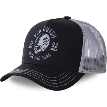 Von Dutch HELBLA Black and Grey Trucker Hat