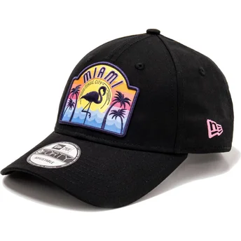 new-era-9forty-usa-patch-miami-sort-justerbar-buet-kasket