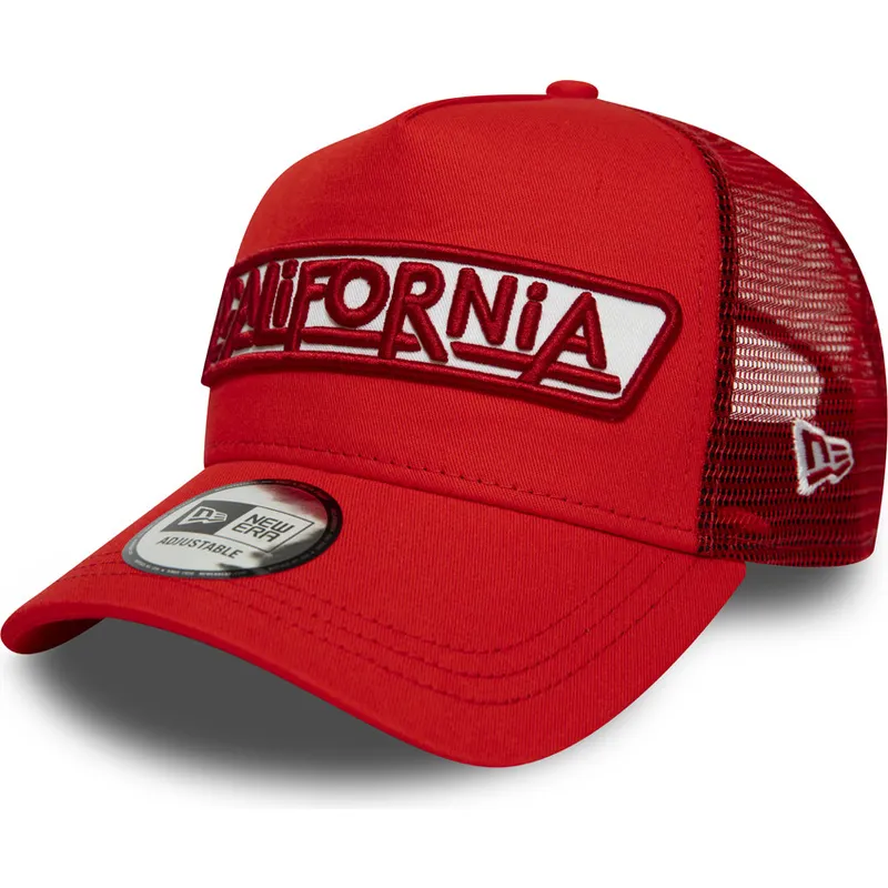 kasketter-buet-rod-snapback-a-frame-af-new-era