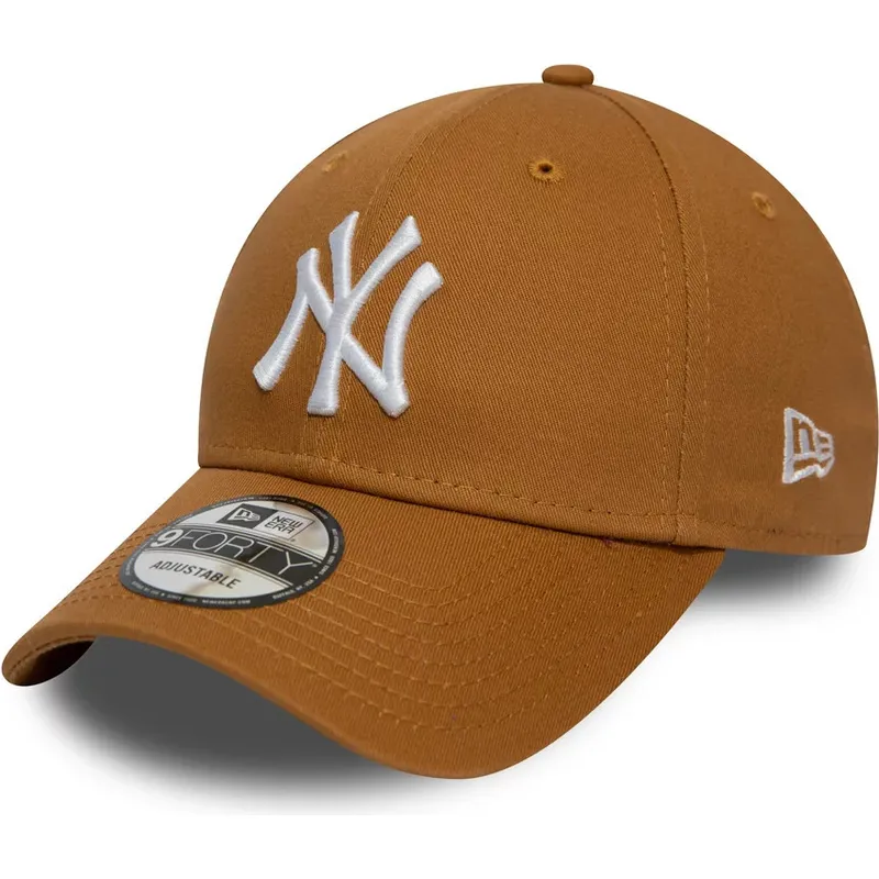 kasketter-buet-brun-justerbar-rem-trigo-9forty-league-essential-fra-new-york-yankees-mlb-af-new-era kasketter-buet-brun-justerbar-rem-trigo-9forty-league-essential-fra-new-york-yankees-mlb-af-new-era