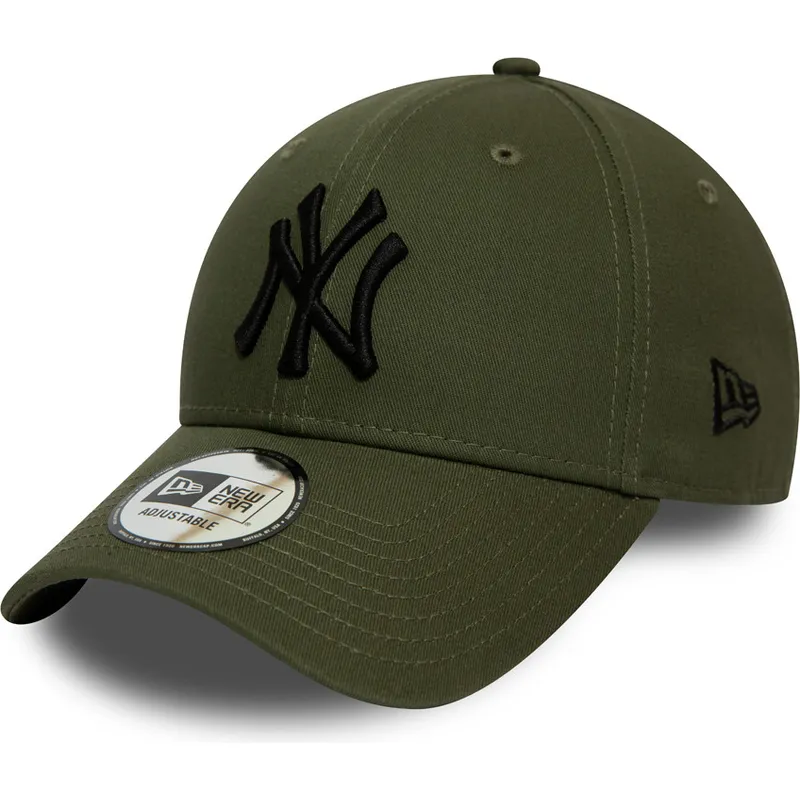 kasketter-buet-gron-justerbar-rem-negro-9forty-league-essential-fra-new-york-yankees-mlb-af-new-era