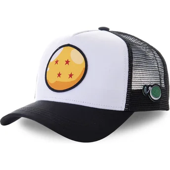 hvid-og-sort-trucker-kasket-dragon-ball-4-stjerner-cri2-dragon-ball-fra-capslab