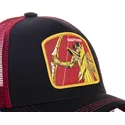 sort-og-rod-trucker-cap-sagitario-sag-saint-seiya-de-hellige-riddere-af-zodiak-fra-capslab