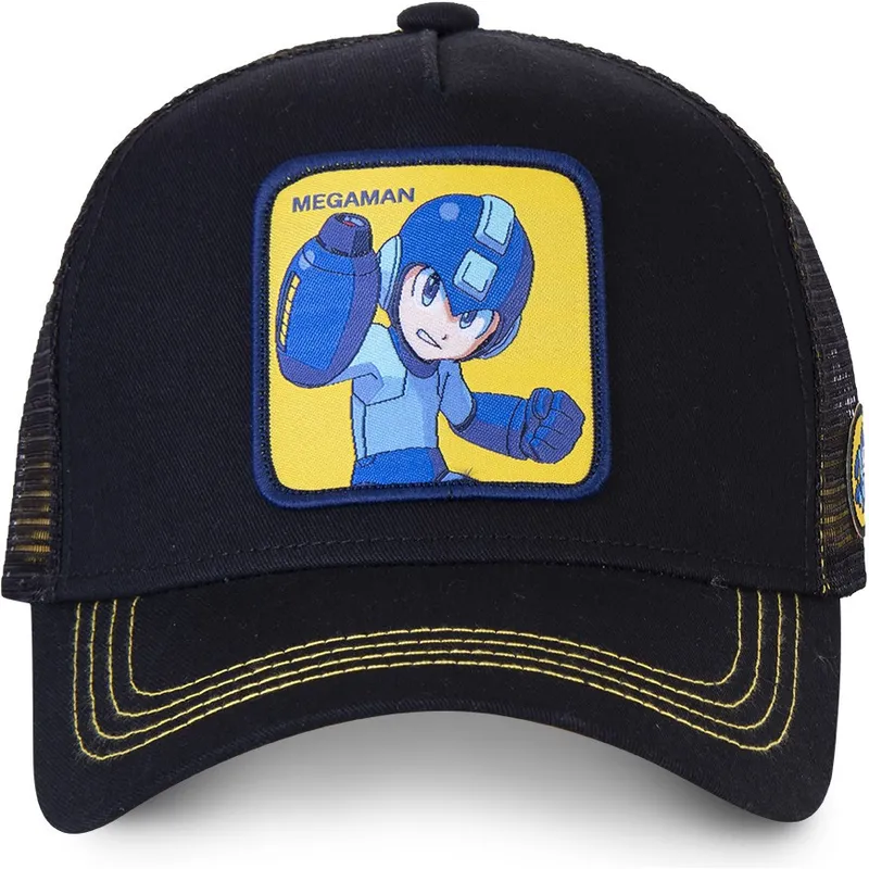 kasketter-buet-sort-snapback-mega-man-mega-man-af-capslab