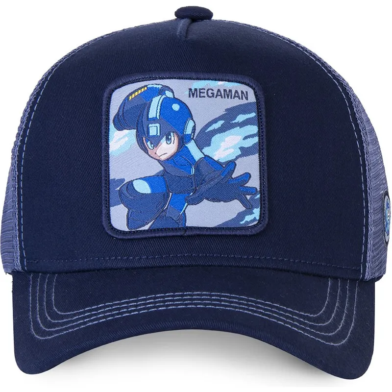 kasketter-buet-bla-snapback-mega-man-mega-man-af-capslab