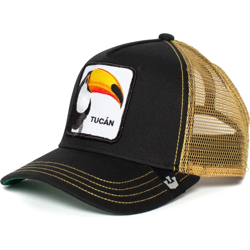 goorin-bros-sort-og-guld-tucan-tucan-trucker-kasket
