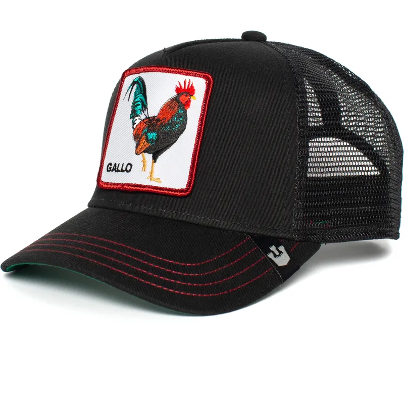 sort-trucker-kasket-med-stor-hane-fra-goorin-bros