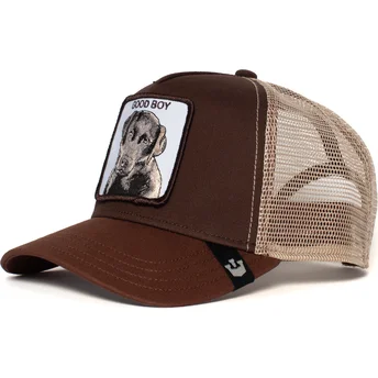 brun-trucker-kasket-til-drengehund-puppy-dog-eyes-fra-goorin-bros