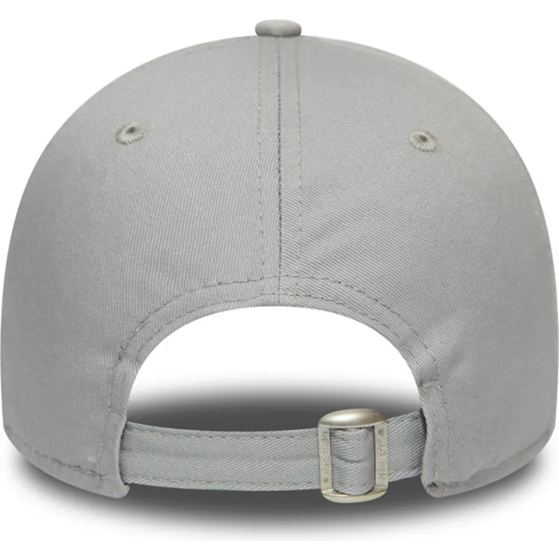 gra-justerbar-buet-kasket-med-bordeaux-logo-9forty-essential-fra-los-angeles-dodgers-mlb-fra-new-era