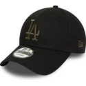new-era-los-angeles-dodgers-mlb-9forty-essential-sort-justerbar-buet-kasket-med-gront-logo
