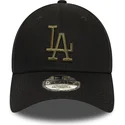 new-era-los-angeles-dodgers-mlb-9forty-essential-sort-justerbar-buet-kasket-med-gront-logo