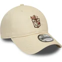 new-era-curved-brim-9twenty-takeaway-cream-adjustable-cap