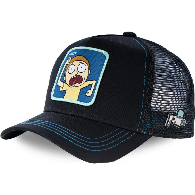 sort-trucker-kasket-morty-mor1-rick-and-morty-fra-capslab