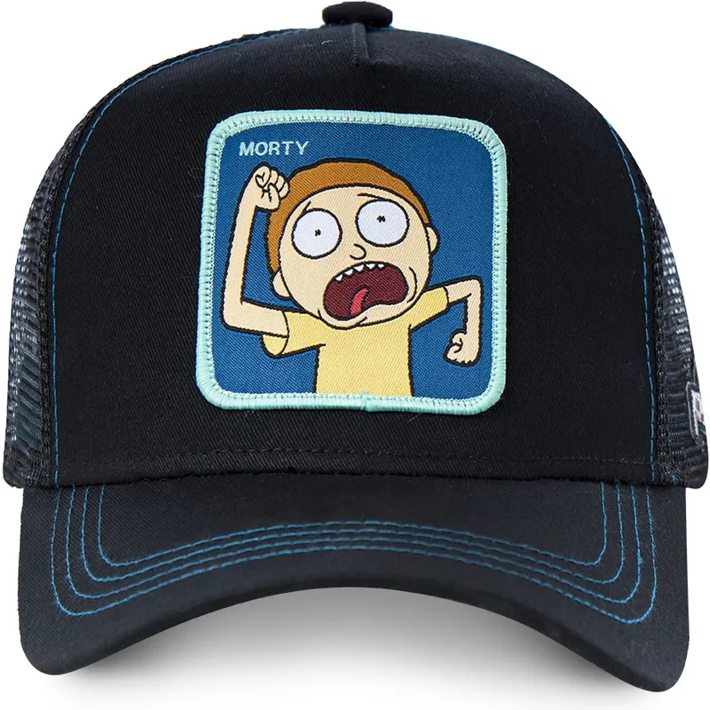 sort-trucker-kasket-morty-mor1-rick-and-morty-fra-capslab