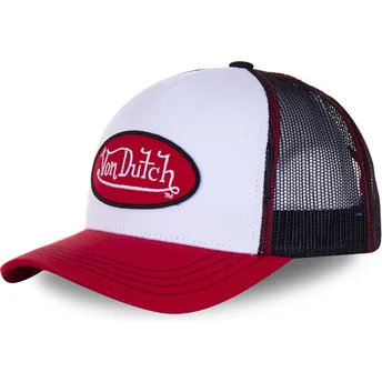 hvid-sort-og-rod-bbr-trucker-kasket-fra-von-dutch