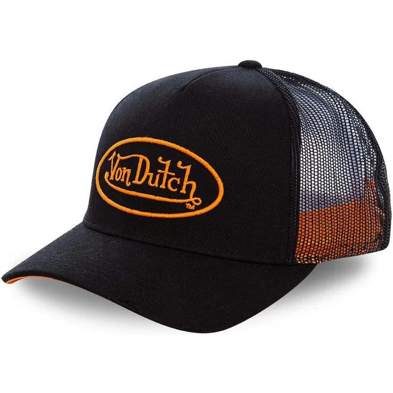 sort-trucker-kasket-med-orange-neo-ora-logo-fra-von-dutch