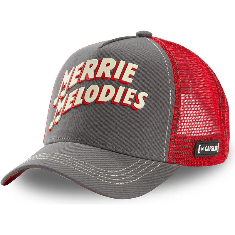 kasketter-buet-gra-snapback-merrie-melodies-looney-tunes-af-capslab