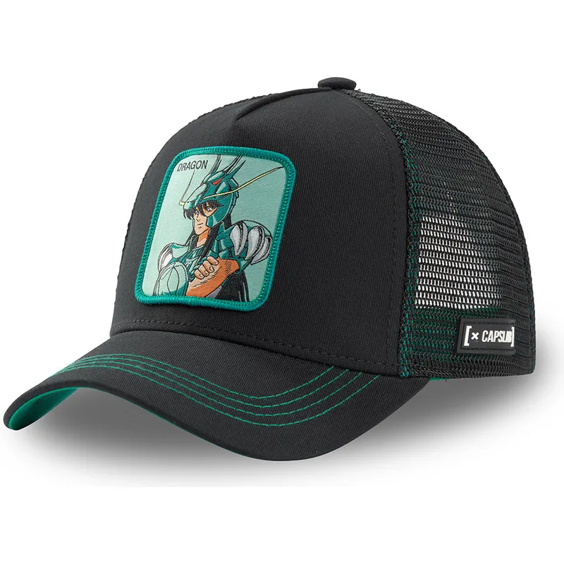 sort-trucker-kasket-shiryu-af-dragen-dra3-saint-seiya-de-hellige-riddere-af-zodiak-fra-capslab