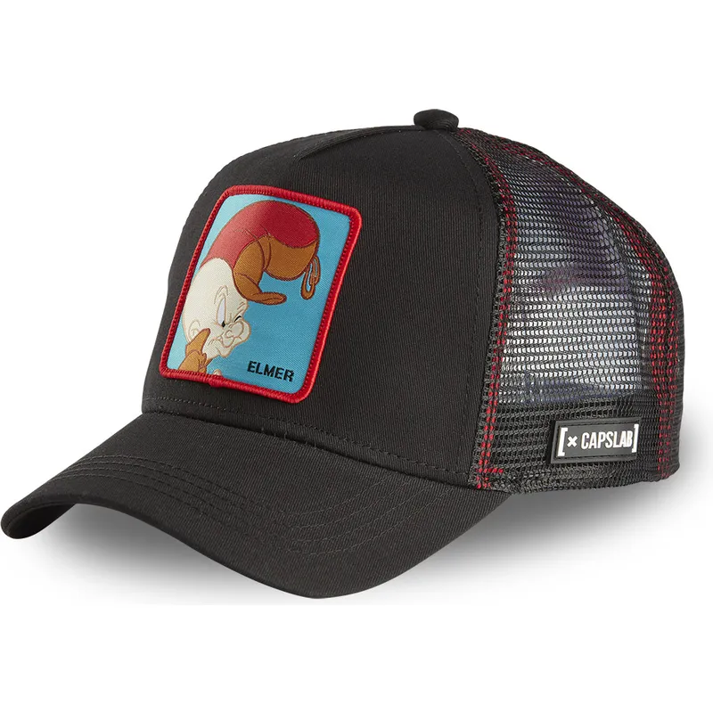 sort-elmer-grunon-trucker-kasket-elm2-looney-tunes-fra-capslab