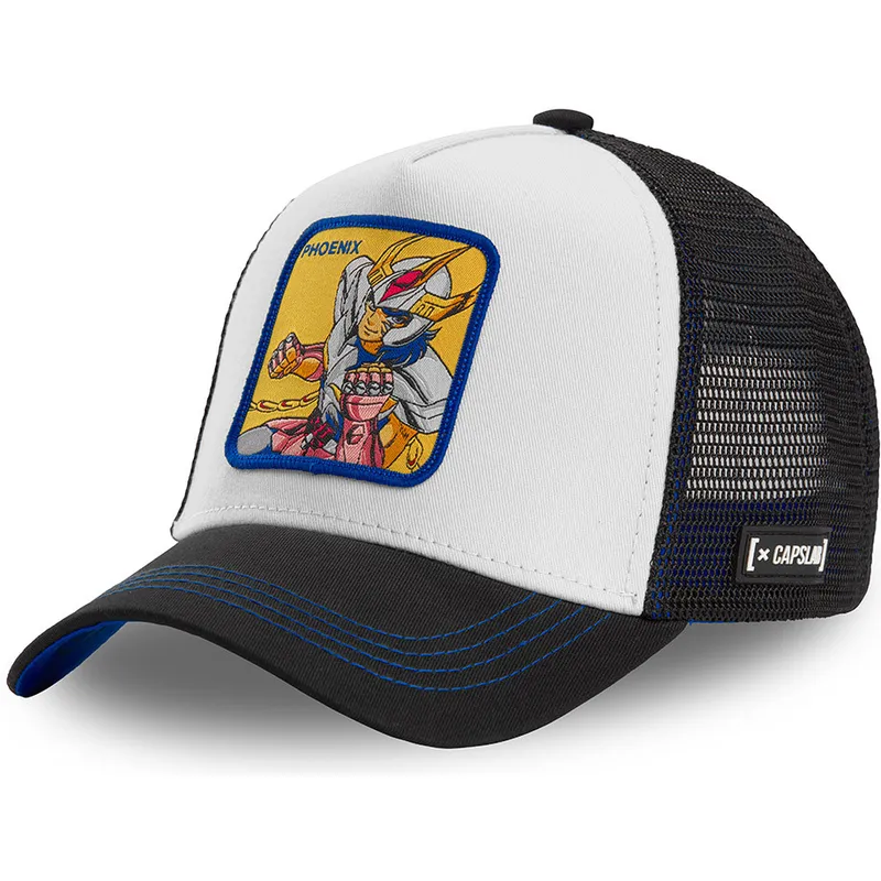 sort-og-hvid-trucker-cap-ikki-de-fenix-pho2-saint-seiya-los-caballeros-del-zodiaco-fra-capslab