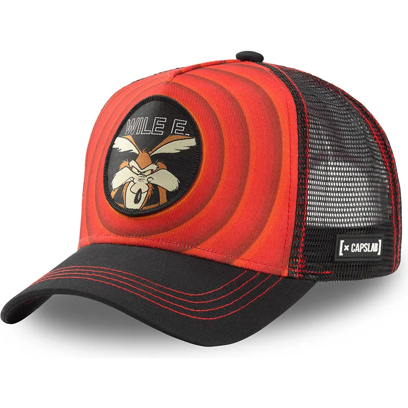 rod-og-sort-trucker-cap-coyote-bullseye-color-rings-wil1-looney-tunes-fra-capslab