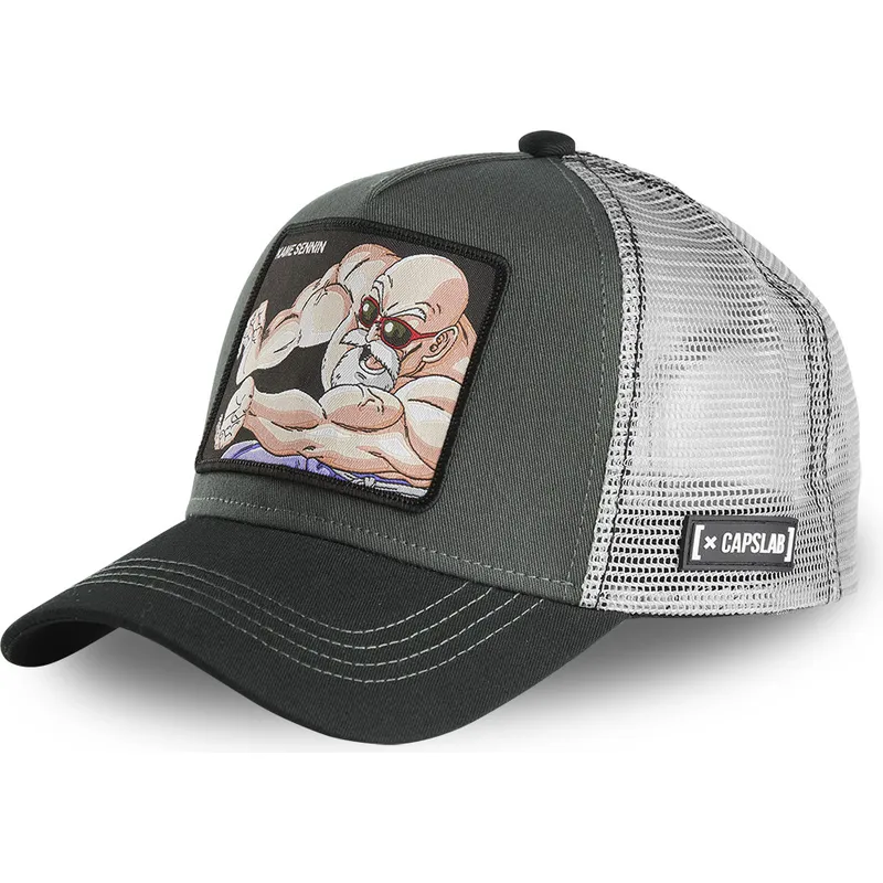 kasketter-buet-gra-snapback-master-roshi-dragon-ball-af-capslab kasketter-buet-gra-snapback-master-roshi-dragon-ball-af-capslab
