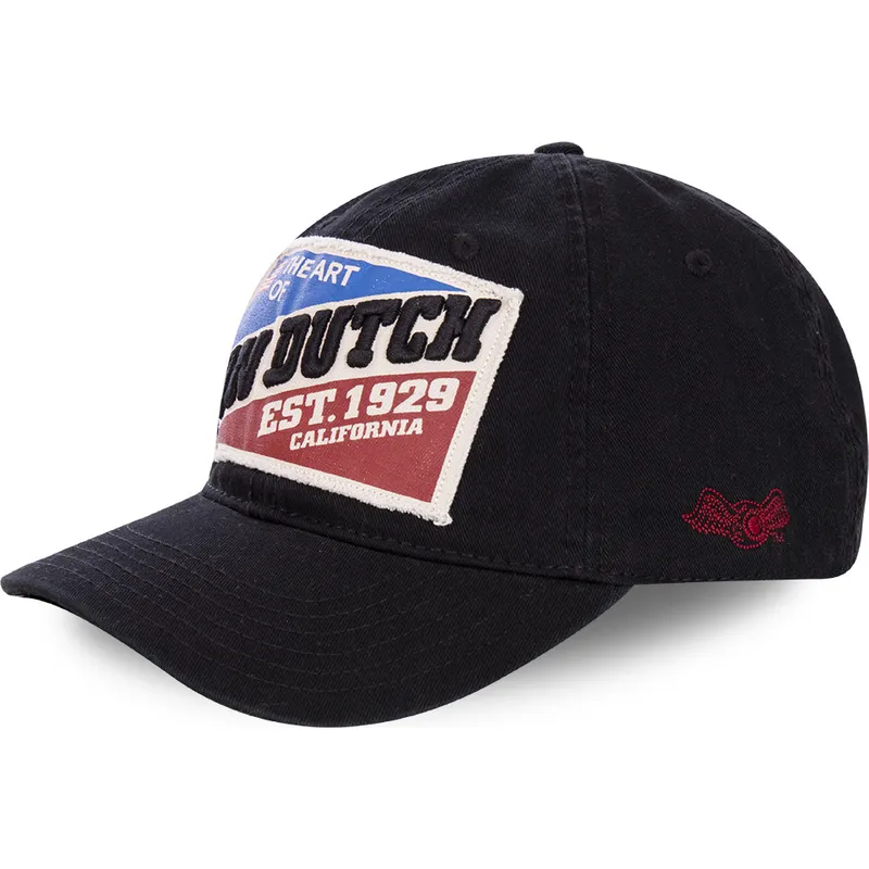 sort-justerbar-kasket-med-buet-skygge-heart-of-california-patriot-fra-von-dutch