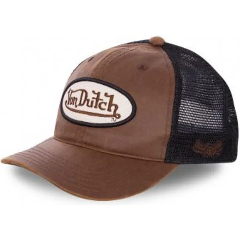 trucker-kasket-brun-og-sort-pete-fra-von-dutch