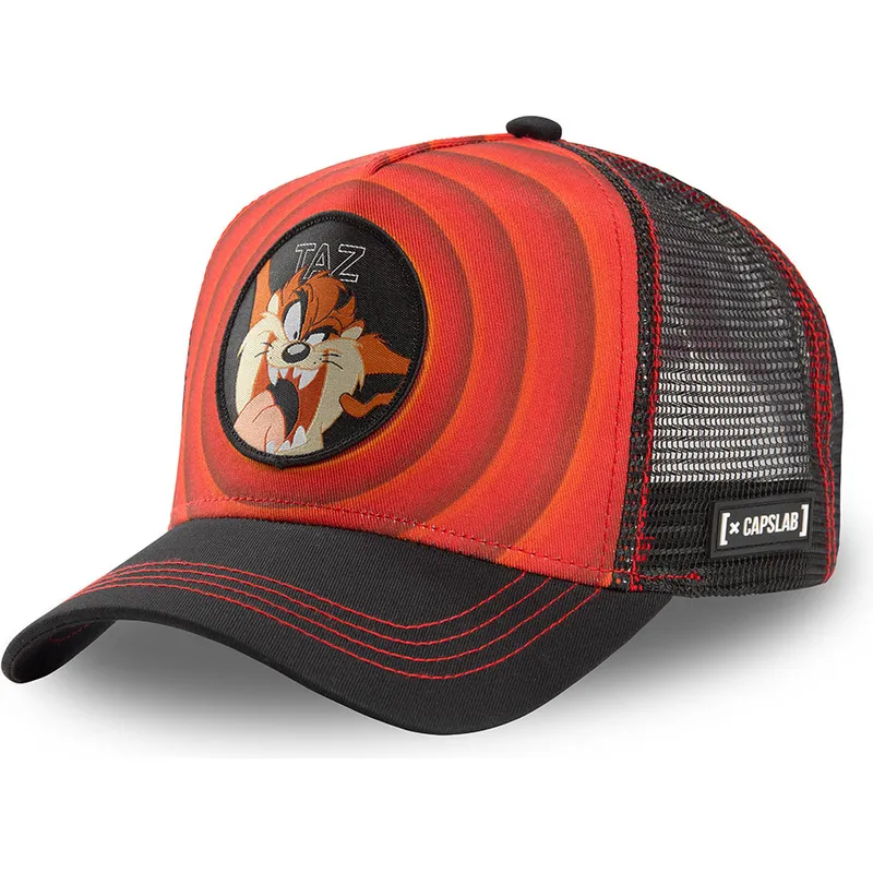 kasketter-buet-rod-snapback-diablo-tasmansk-djaevel-looney-tunes-af-capslab