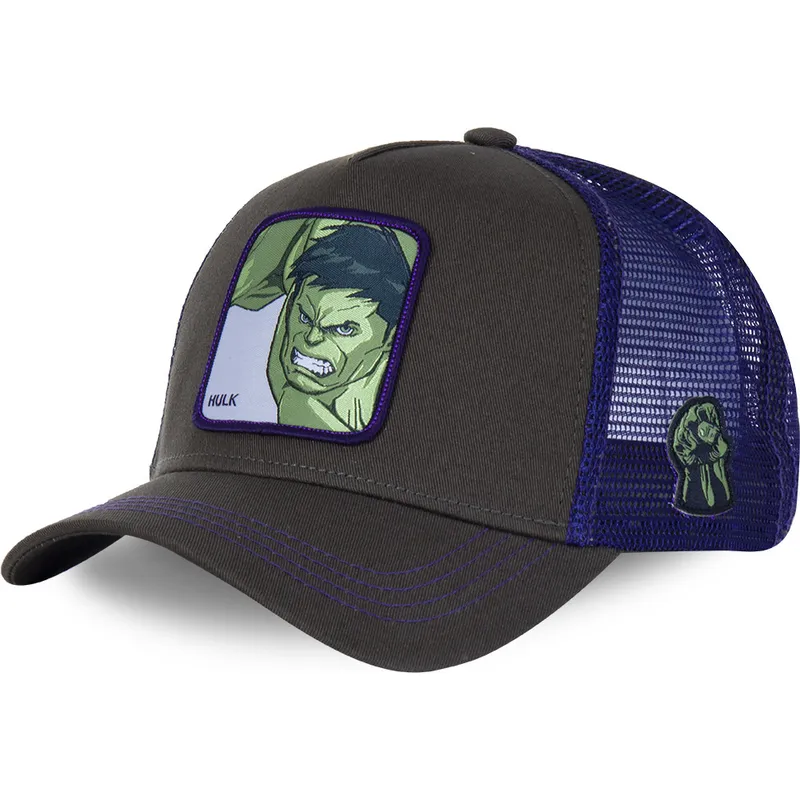 kasketter-buet-gra-snapback-til-barn-hulk-marvel-comics-af-capslab