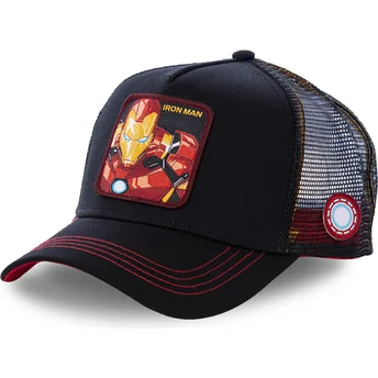 sort-trucker-kasket-til-dreng-iron-man-kidiro2-marvel-comics-fra-capslab