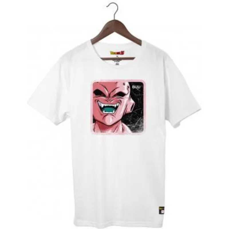 camiseta-med-korte-aermer-hvid-kid-buu-tscbuu3-dragon-ball-fra-capslab