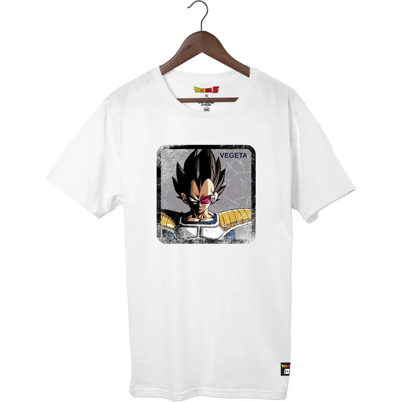 hvid-kortaermet-vegeta-t-shirt-tscveg3-dragon-ball-fra-capslab