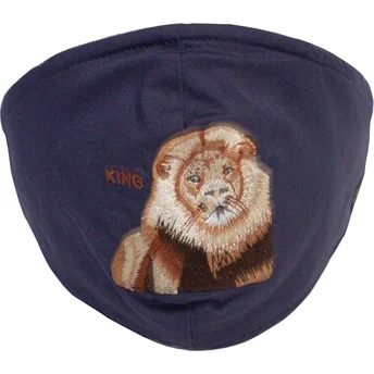 masker-og-beskyttelse-marinebla-fra-mascarilla-reutilizable-azul-marino-leon-mane-cat-the-farm-af-goorin-bros