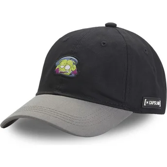 Sort og grå curved snapback kasket Rey Nikochan NIK1 Dr. Slump fra Capslab