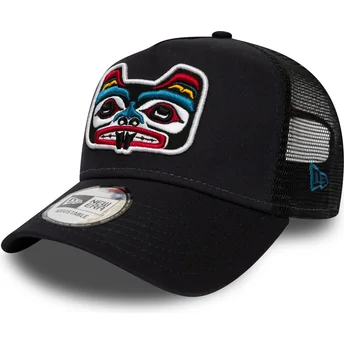 gorra-trucker-marinebla-bear-tattoo-pack-a-frame-fra-new-era