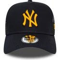 new-york-yankees-mlb-league-essential-a-frame-navybla-trucker-cap-med-orange-logo-fra-new-era