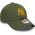 new-era-new-york-yankees-mlb-9forty-league-essential-justerbar-gron-buet-kasket-med-orange-logo